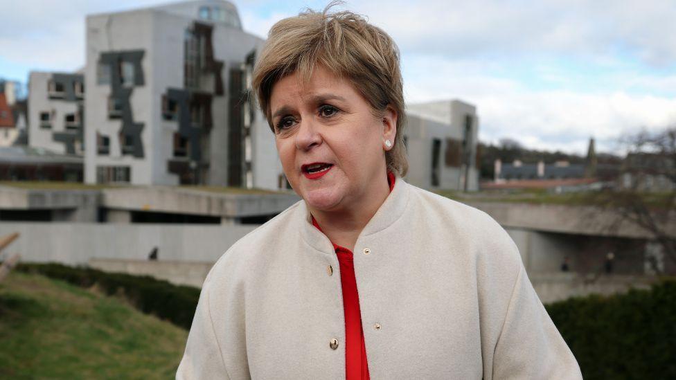 The Scottish Parliament building at Holyrood