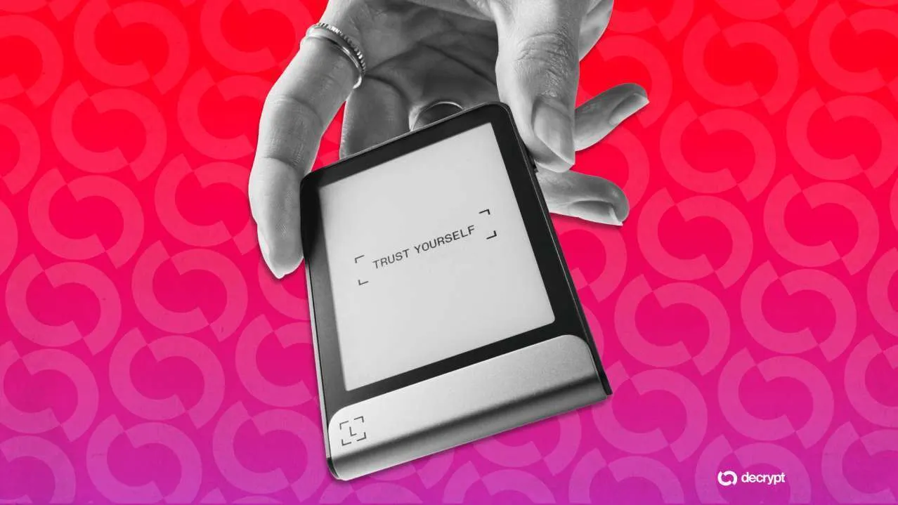 A Ledger hardware wallet device