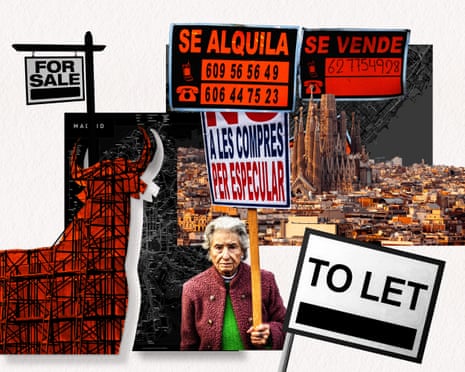 Apartment buildings in a Spanish city