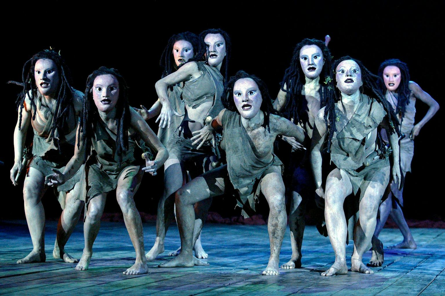 A scene from a production of Euripides' The Bacchae