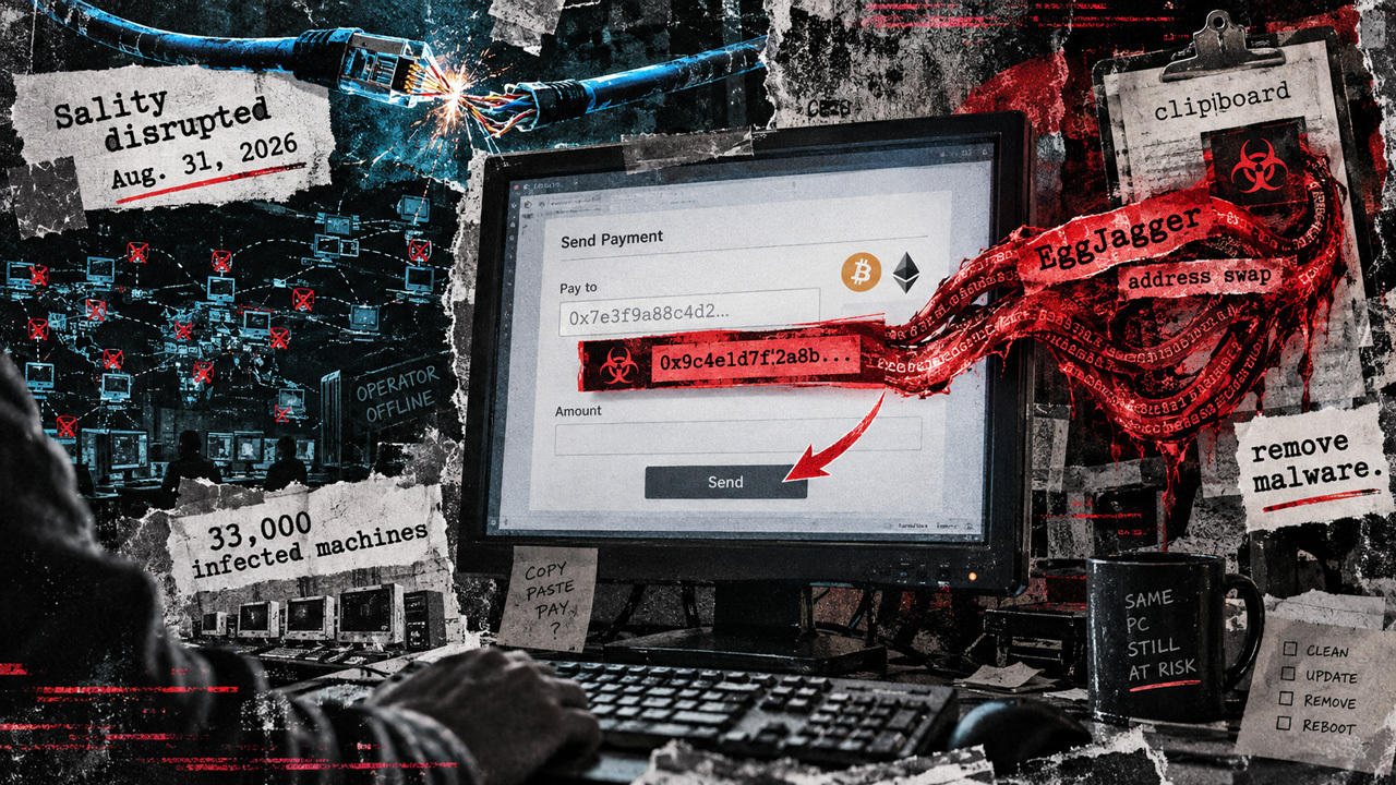 Clipboard Malware Still Threatens Crypto Payments After Sality Botnet Takedown