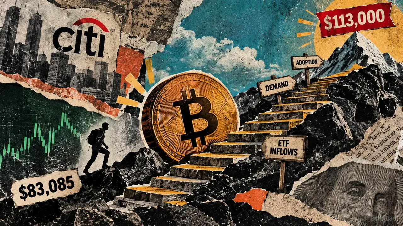 Citi's $113,000 Bitcoin Target Needs a 36% Rally as Glassnode Data Show Thin Trading