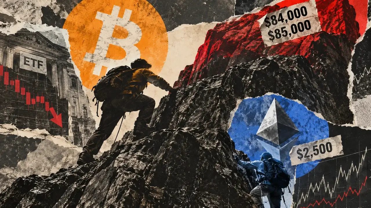 Bitcoin's Rebound Nears $85,000 Cost-Basis Cluster as Ether Whales Trim Bullish Bets